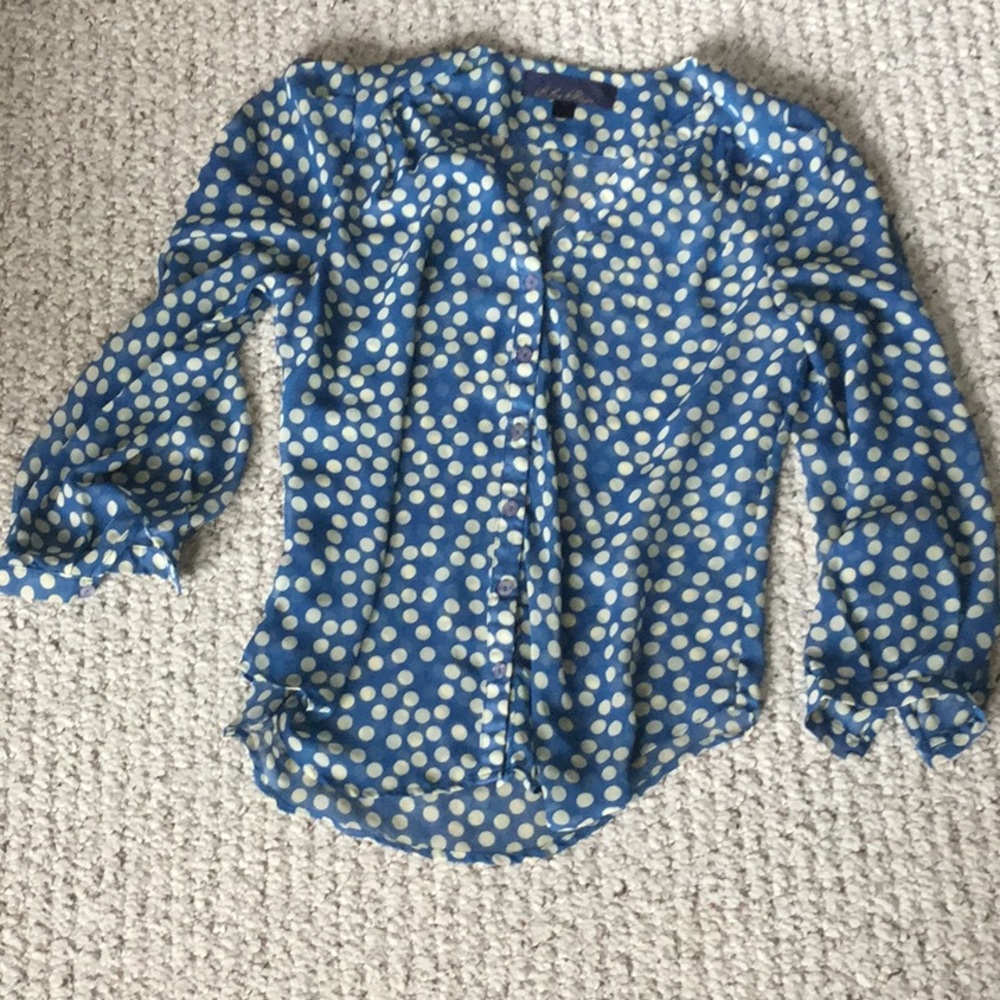 Blue Rain sheer shirt, medium